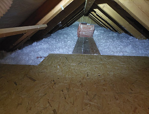 Zateplení stropu rodinného domu v Brně